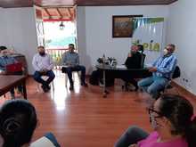 Reunión infraestructura educativa en Apía 