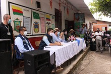 Diálogo social en Moreta, Quinchía